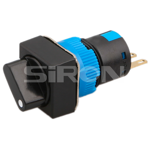SiRON H005(S) Series Φ16 2nd/3rd Gear Rotary Switch