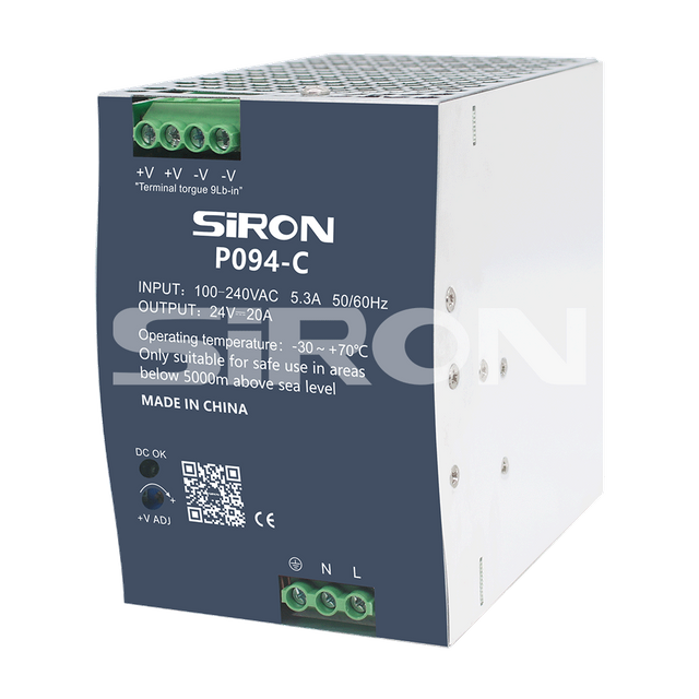 SiRON P094-C Series 480W Economic Rail Type Switching Power Supply