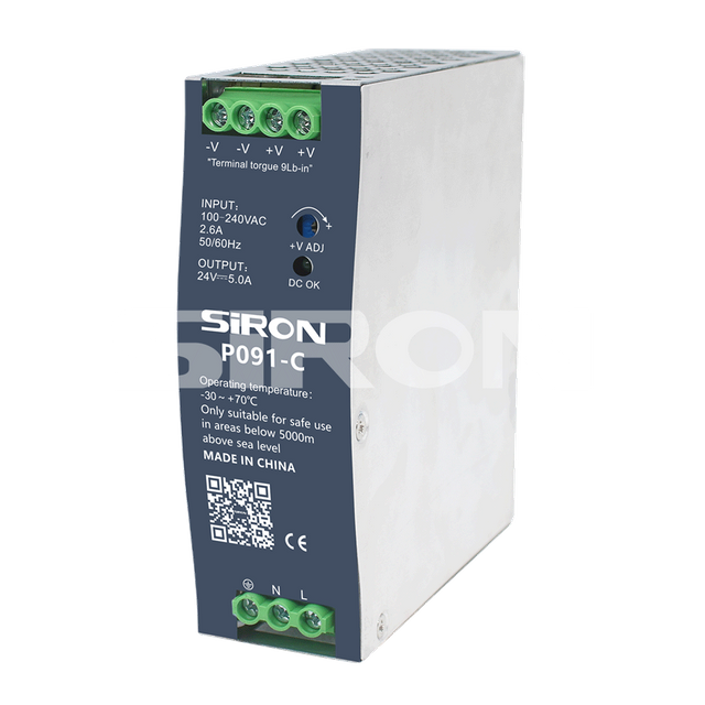 SiRON P091-C Series 120W Economical Rail Type Switching Power Supply