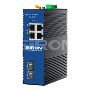 SiRON T382-13 L2+Network Management 2 Optical 8 Power Industrial Switch