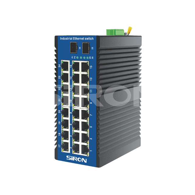 SiRON T380-15 Unmanaged 2 optical 24 power Industrial Switch