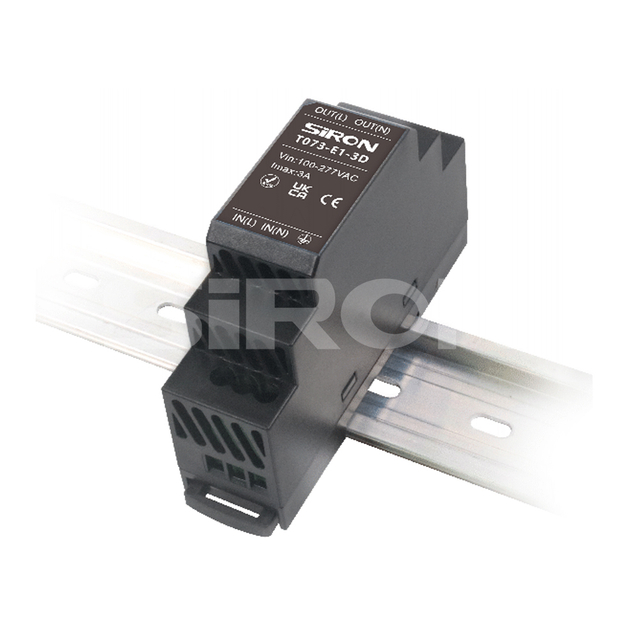 SiRON T073-E1 Series DIN-rail Install Power Filter