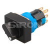 SiRON H005(S) Series Φ16 2nd/3rd Gear Rotary Switch