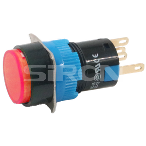 SiRON H002(S)/H004(S) Series Φ16 High-brightness Indicator Light Button Indicator