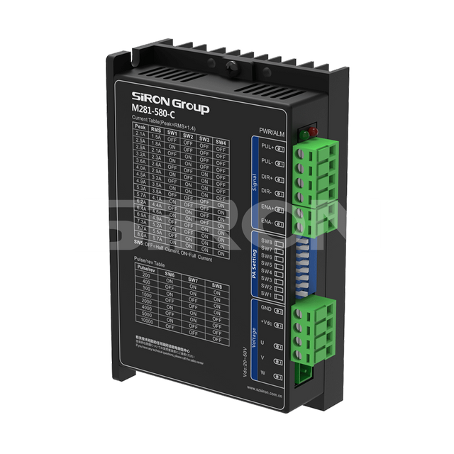 SiRON M281-580-C Series Three phase open-loop digital stepper driver
