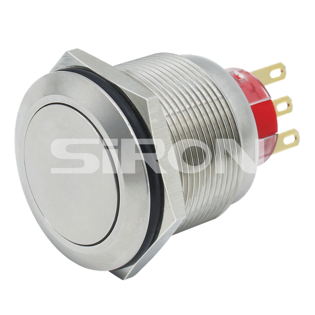 SiRON H066/H067 Series Φ25 Stainless Steel Metal Button