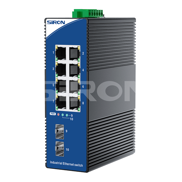SiRON T380-18 Unmanaged 2 Optical 8 Power Industrial Switch