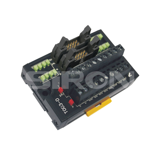SiRON T003-D Series Terminal Block Customized for Panasonic FP Series with Indicator