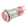 SiRON H060-2 /H061-2 Series Φ16/Φ19/Φ22/Φ25 Power Symbol Metal Button