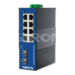 SiRON T382-12 Web-based Network Management 2 Optical 8 Power Industrial Switch
